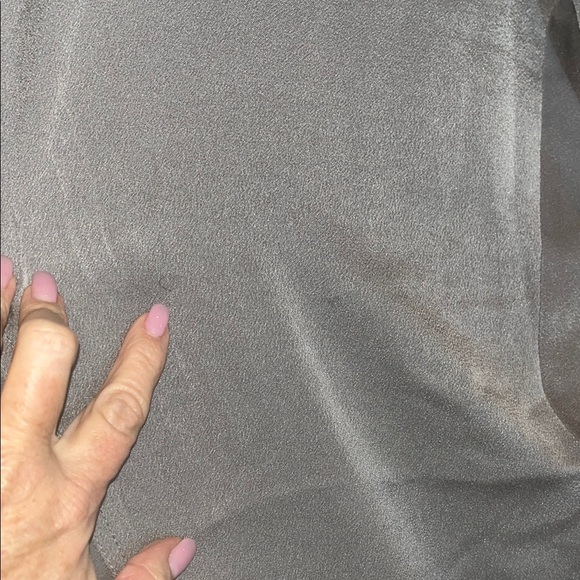 Chicos black label Gray silky jogger style Pants size 2 or large - Picture 6 of 14